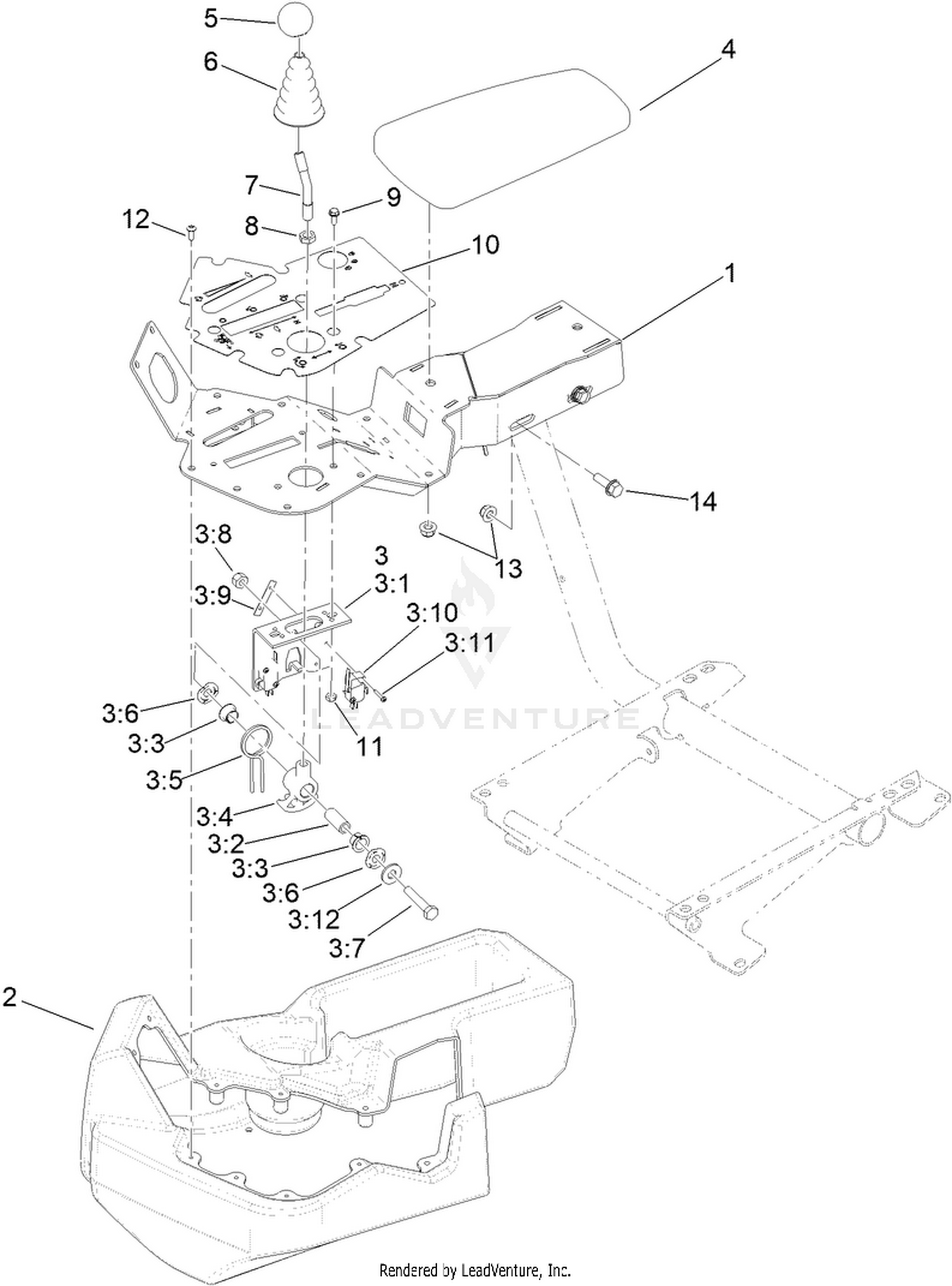 Console and Reel Control Assembly