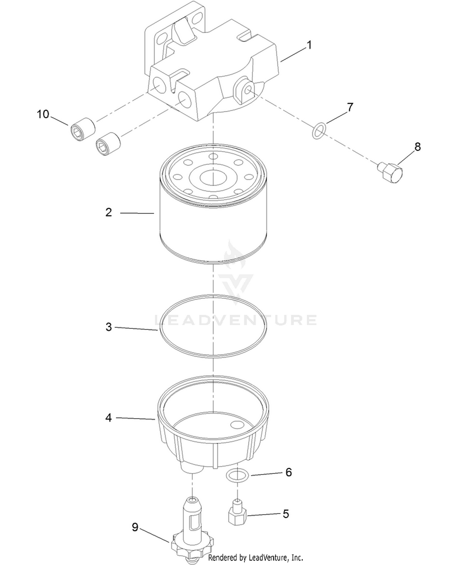 Water and Fuel Filter Assembly No. 98-9305