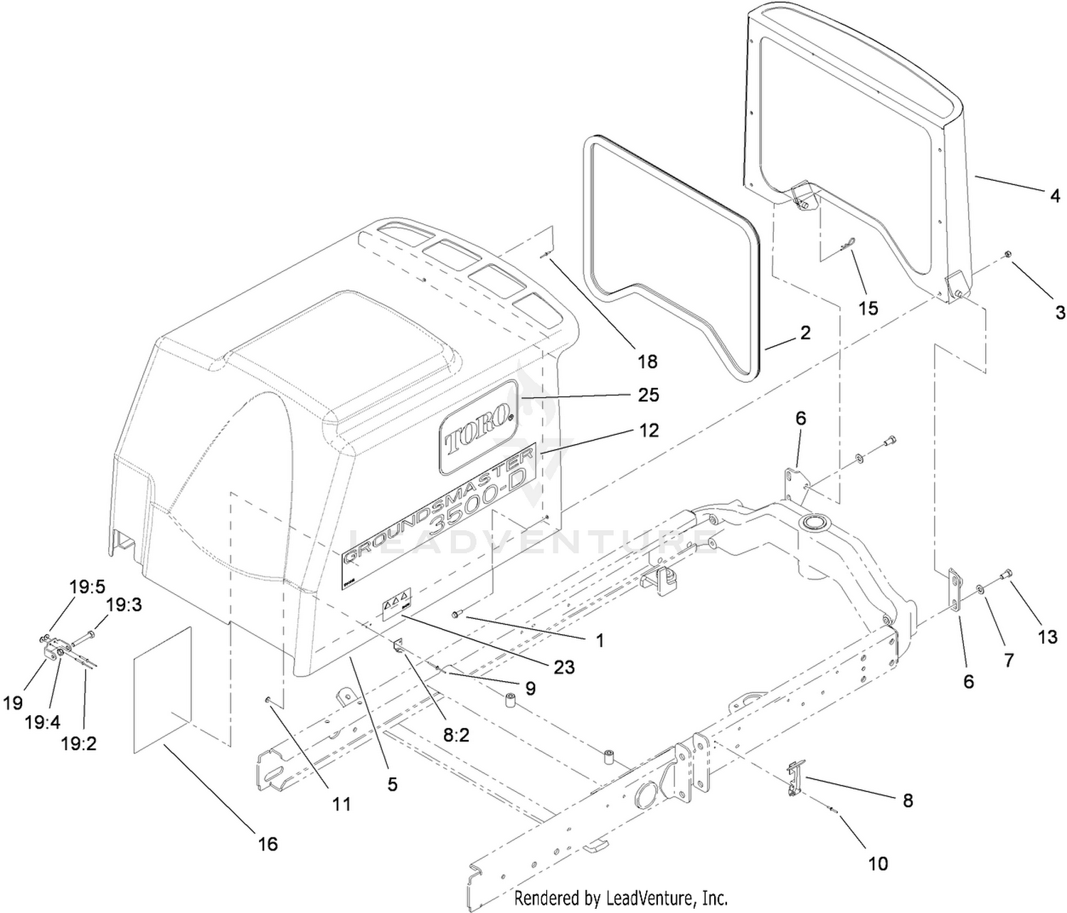 Hood and Screen Assembly