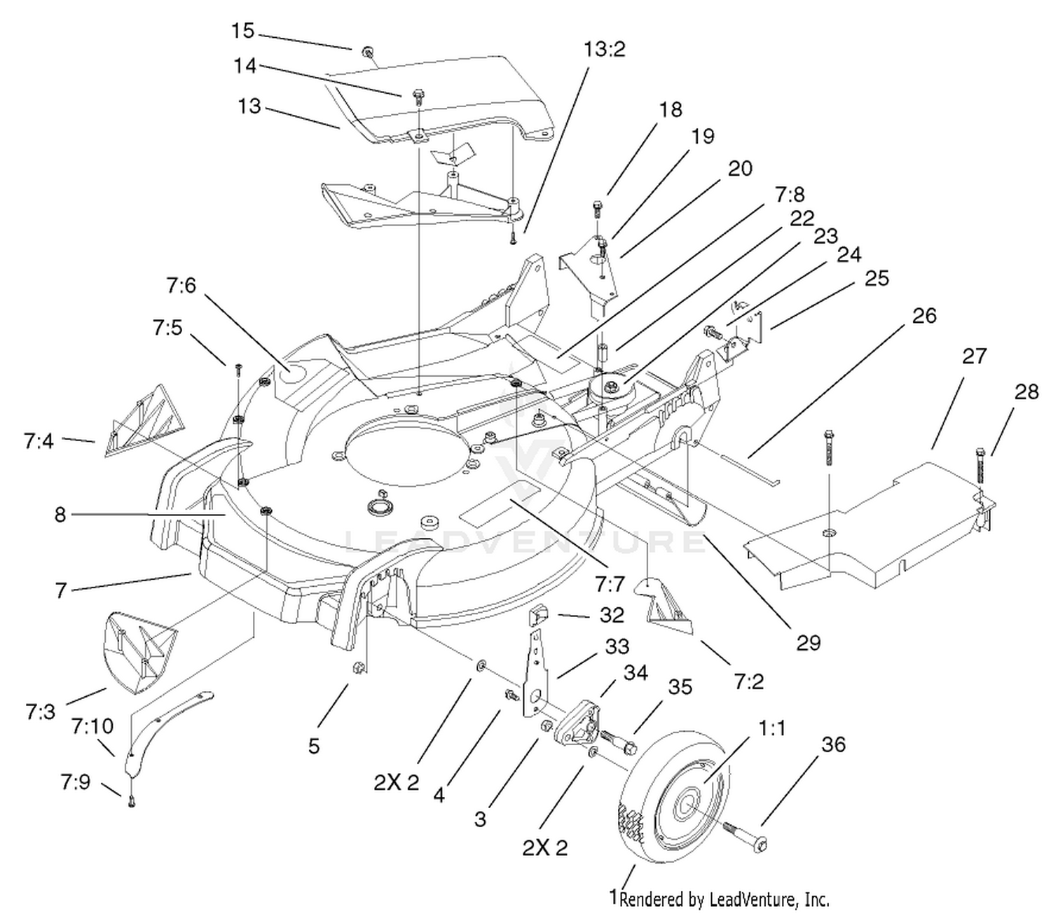 Housing and Wheel Assembly