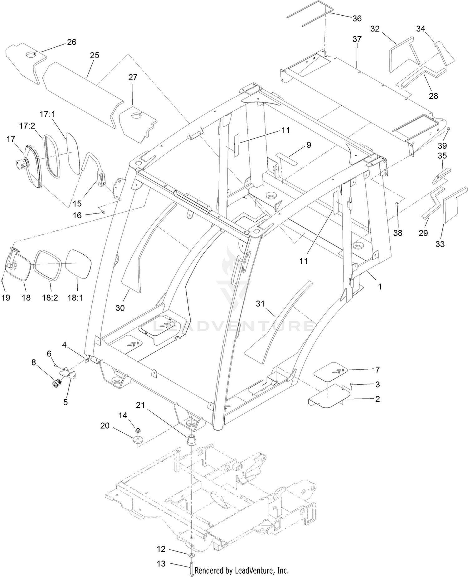 Frame, Mount and Seal Assembly