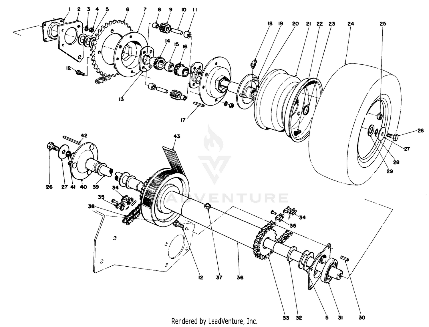Axle  Drive Shaft Assembly