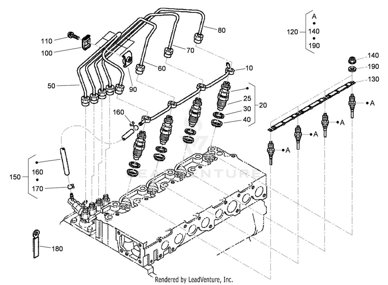 Nozzle Holder and Glow Plug Assembly