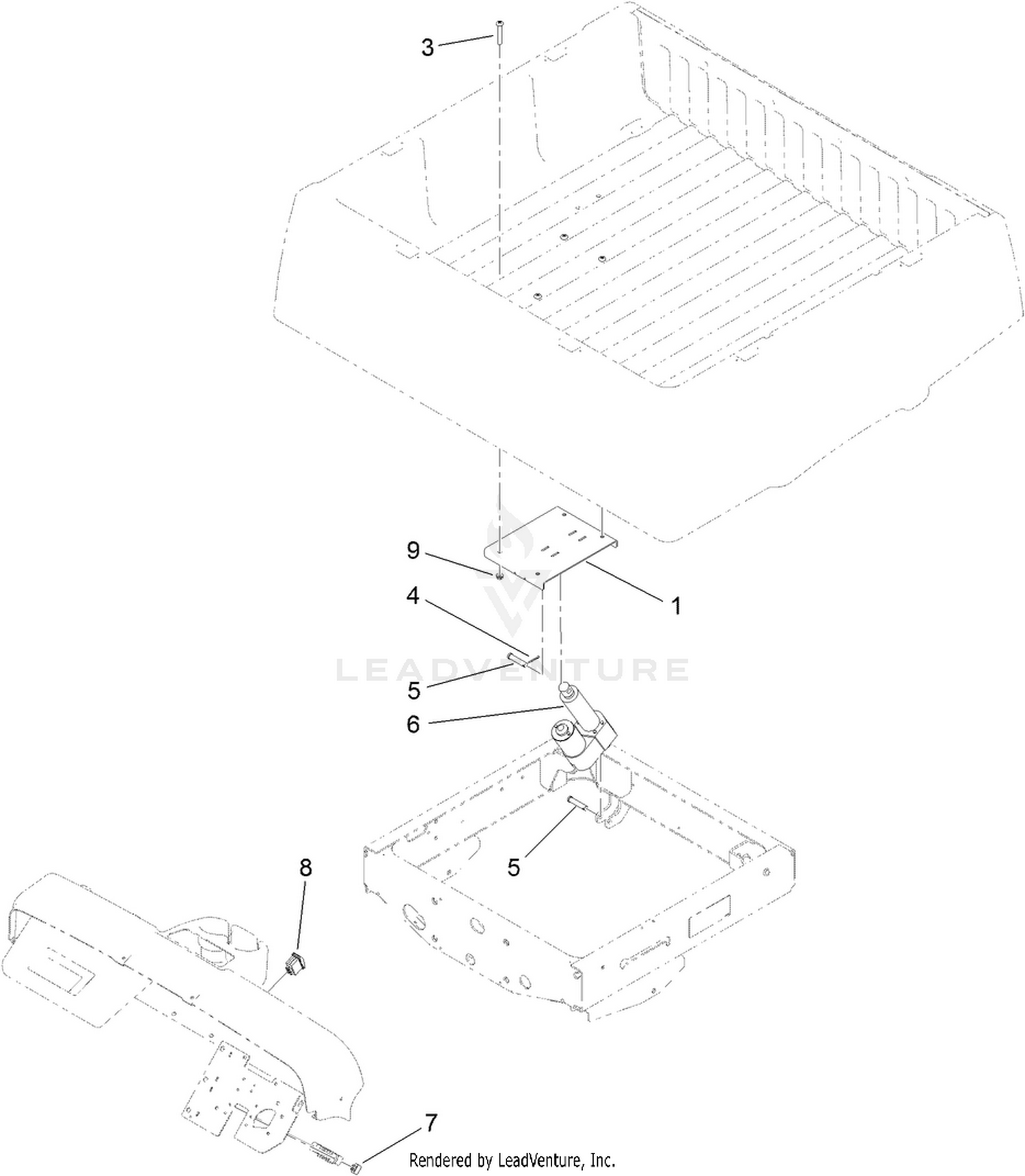 Electric Bed Lift Assembly