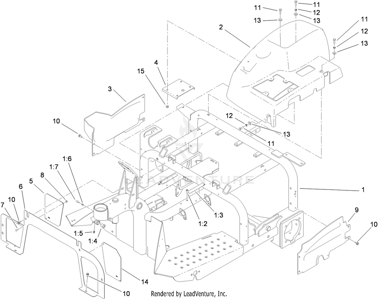 Frame and Console Assembly