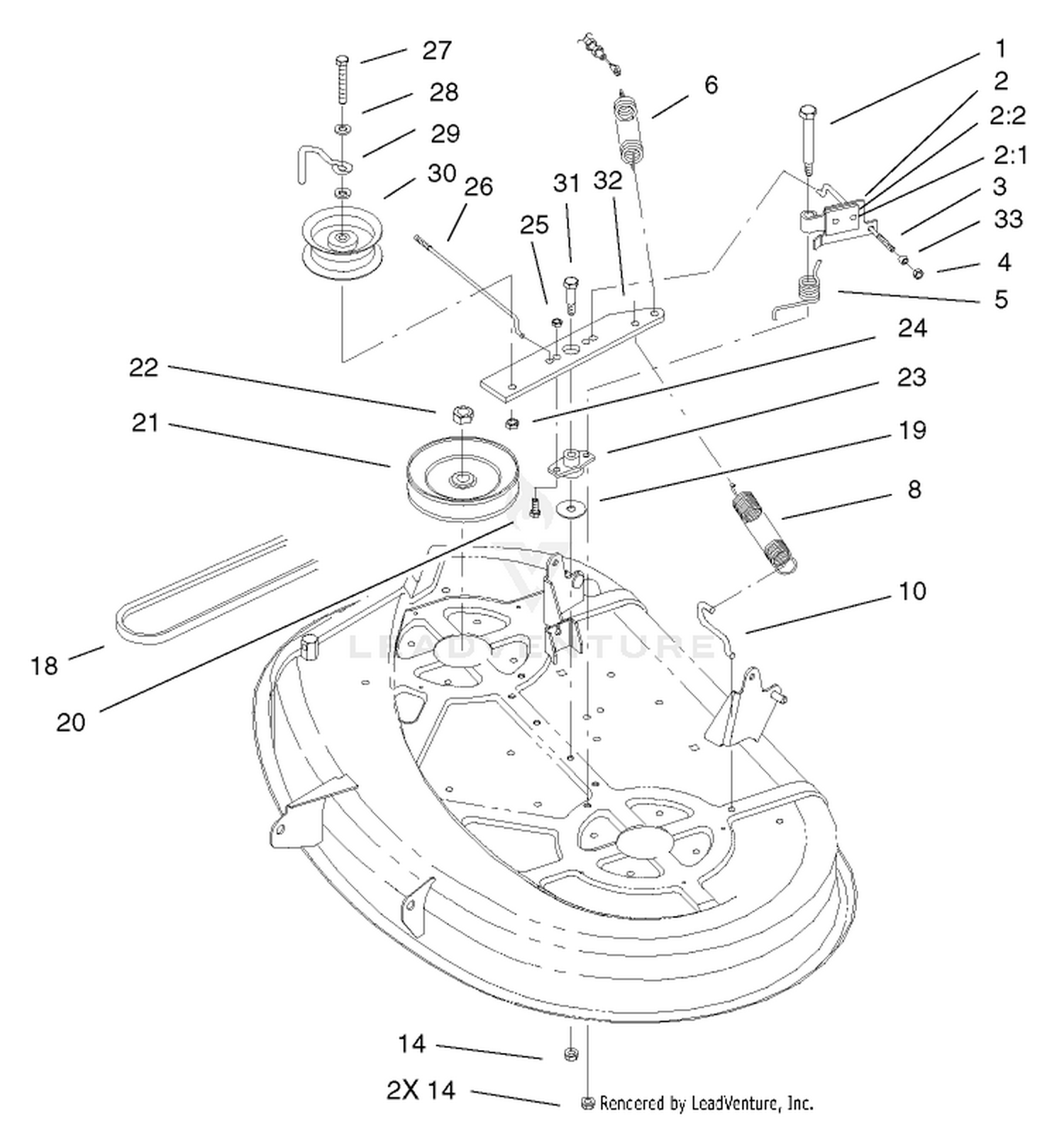 Deck Blade Drive  Braking Assembly