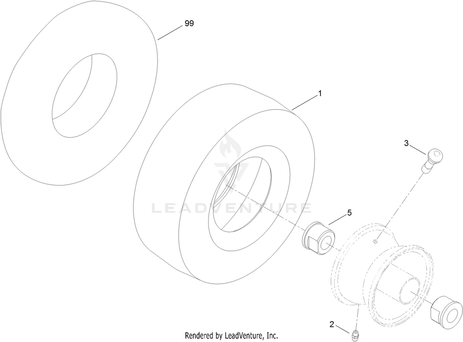 Caster Wheel Assembly No. 110-6785