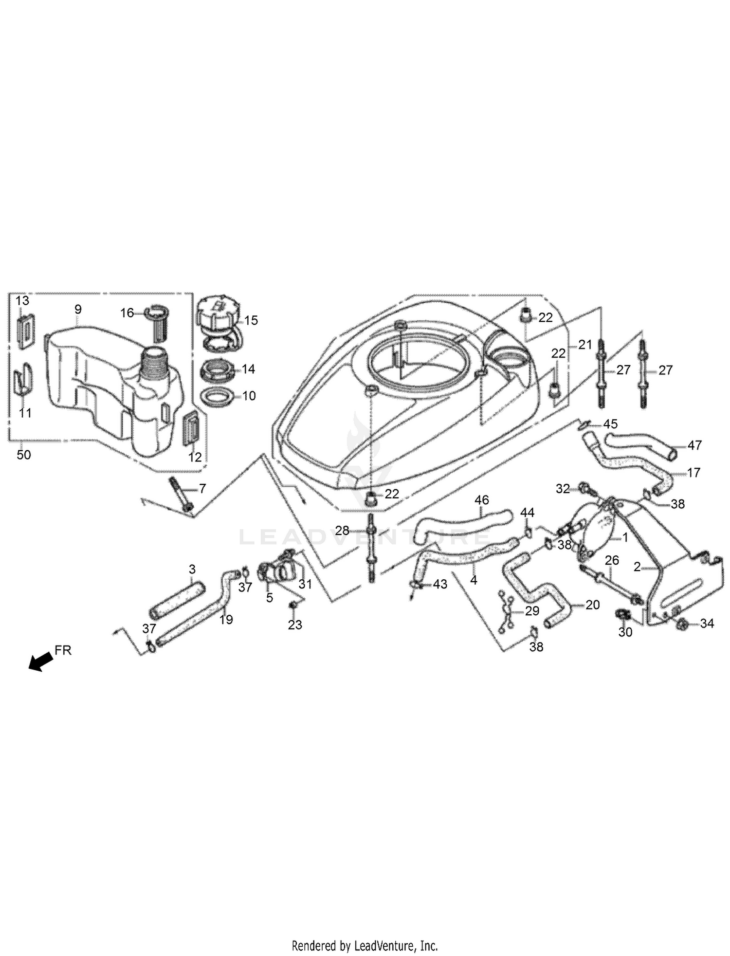 Fuel Tank and Fuel Pump Assembly