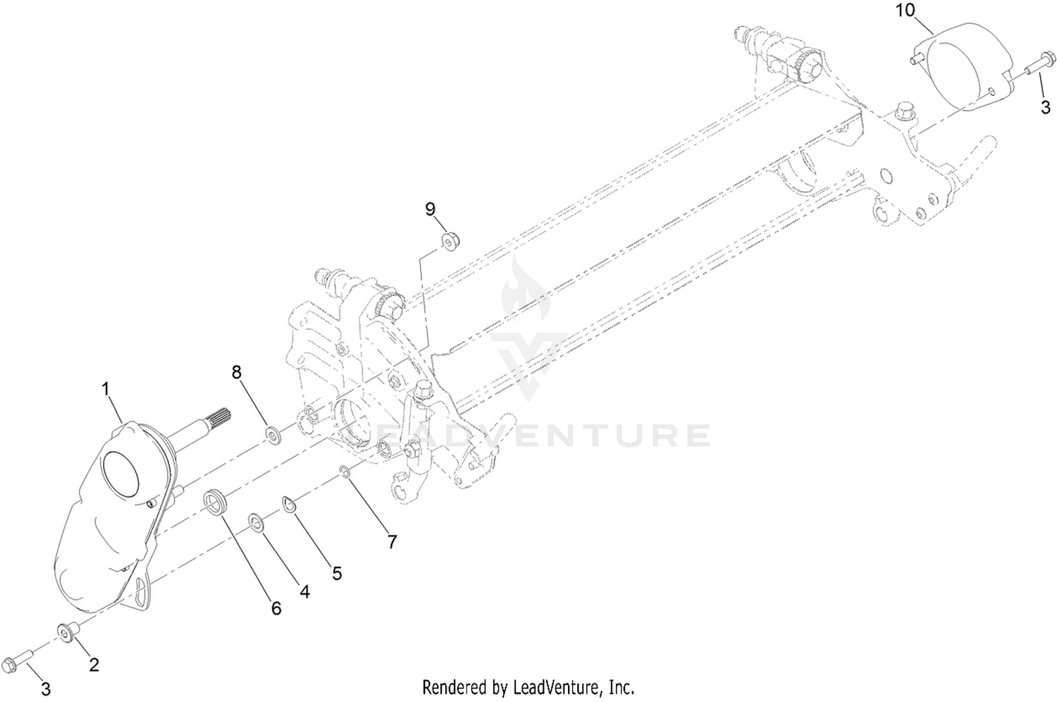 Reel Drive Box and Weight Assembly