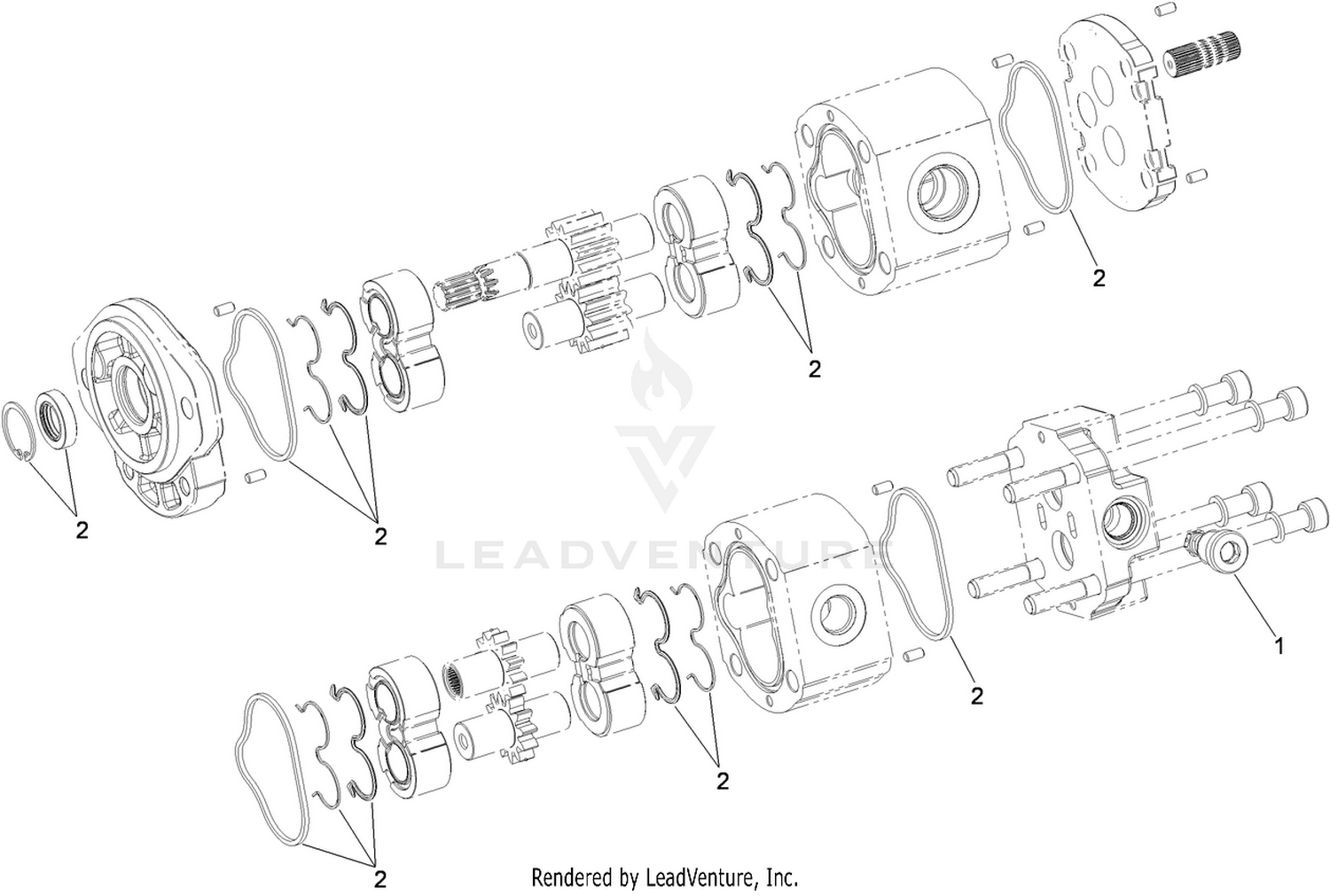 Tandem Pump Assembly No. 119-5038