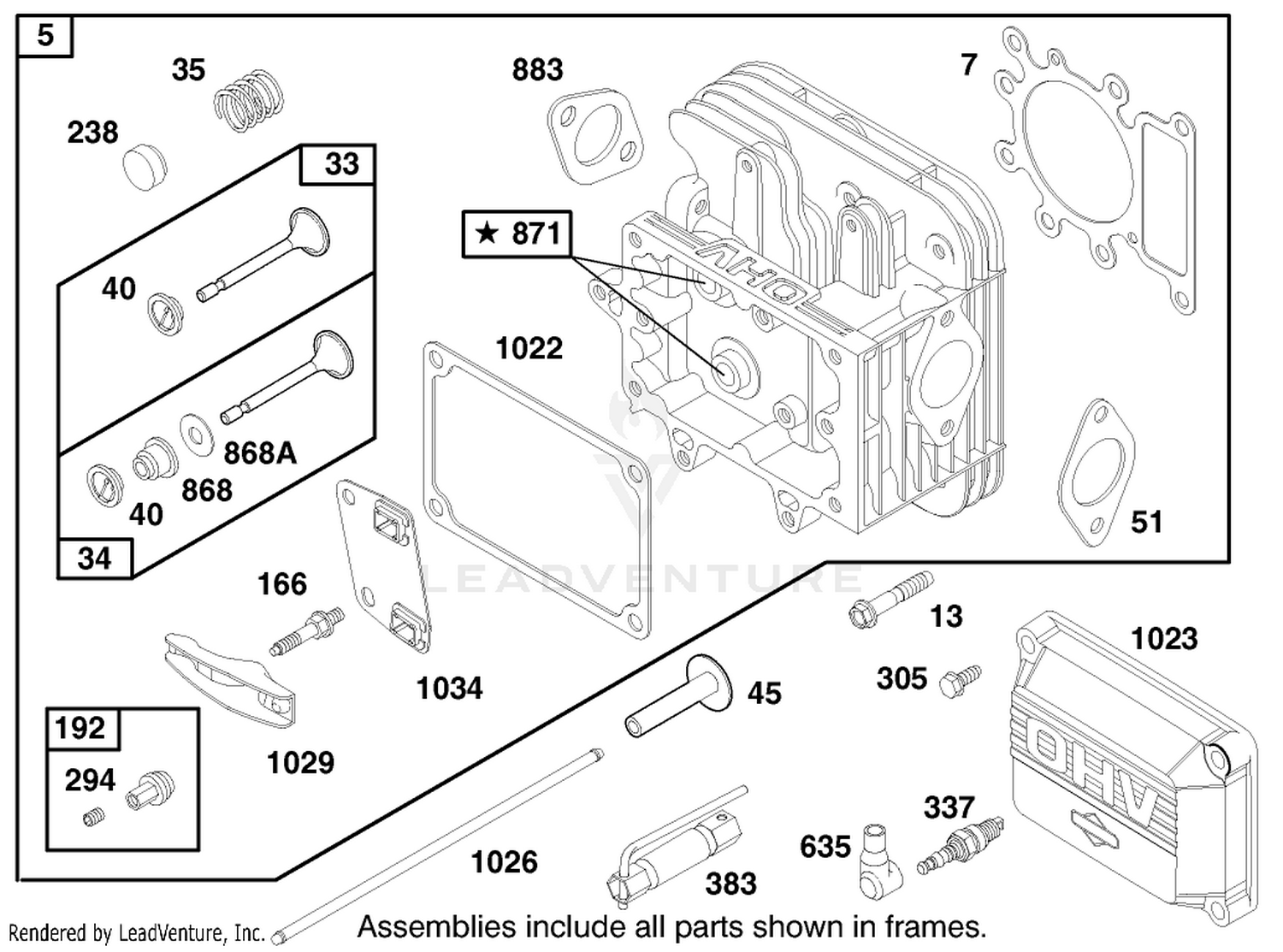 Engine Briggs  Stratton Model 28n777-1174-E1 2