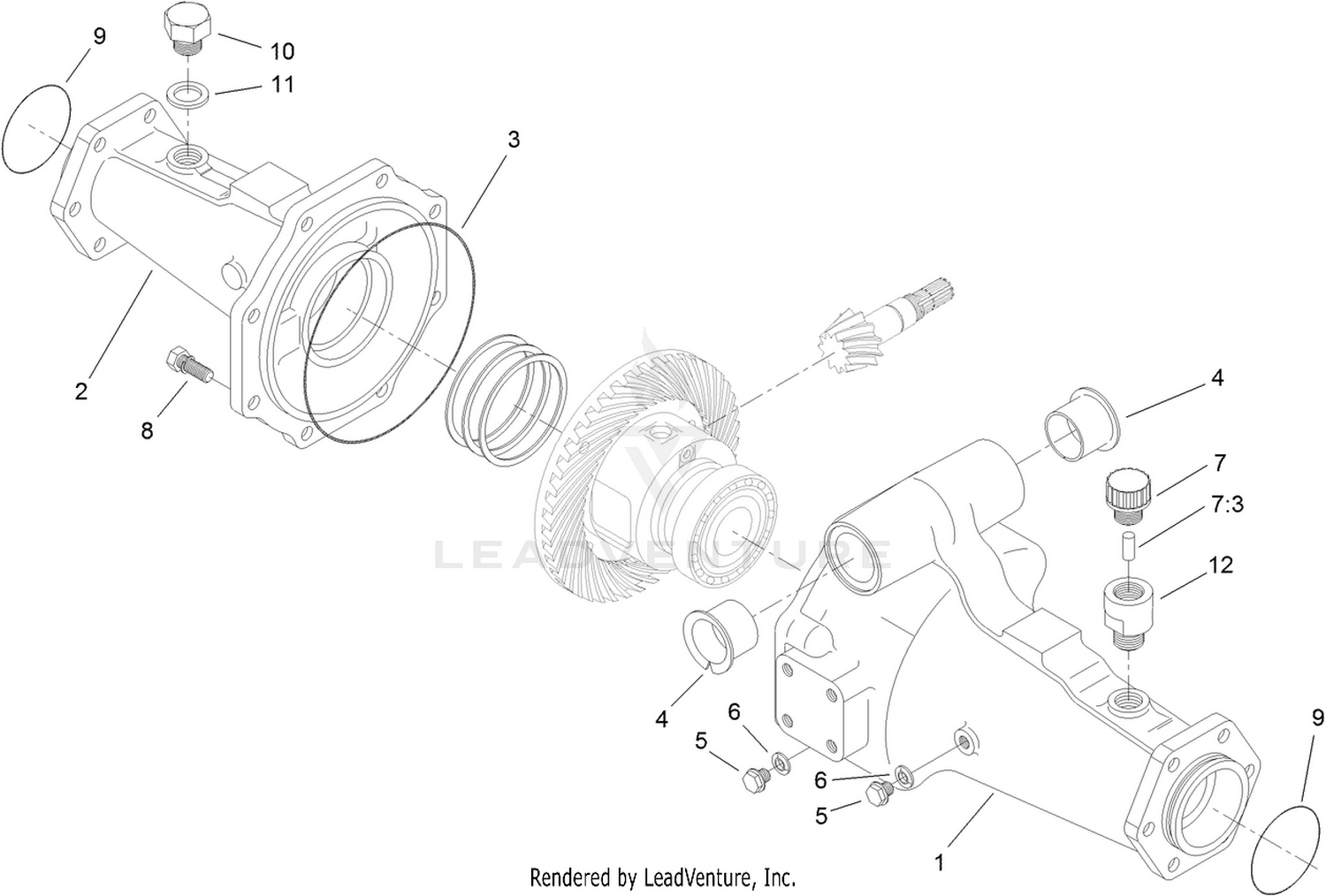 Axle Support Assembly  Rear Axle Assembly No. 106-1120