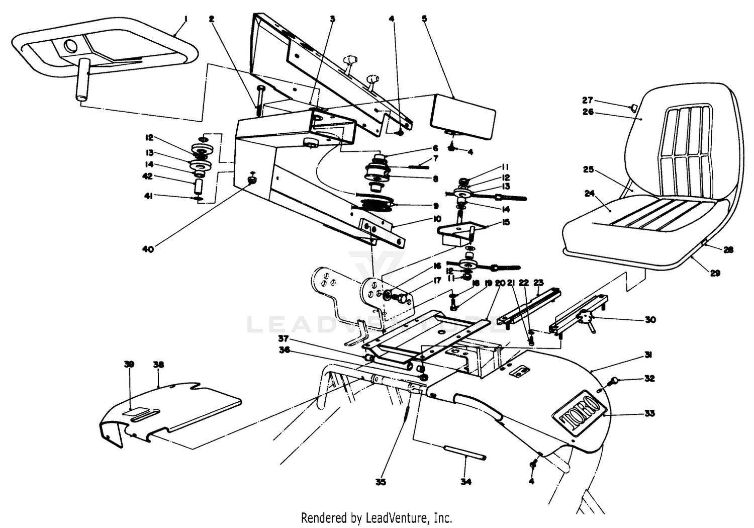 Steering And Seat Assembly
