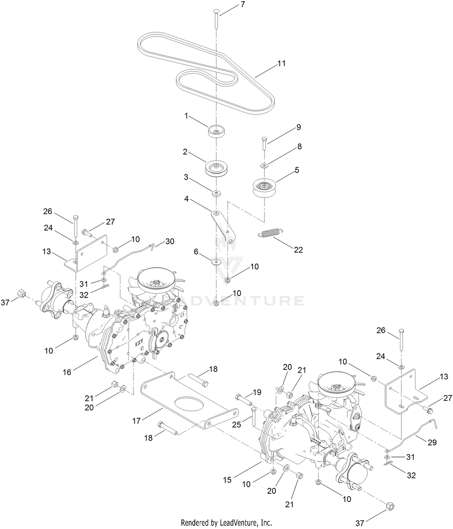 Hydro Transaxle Drive Assembly