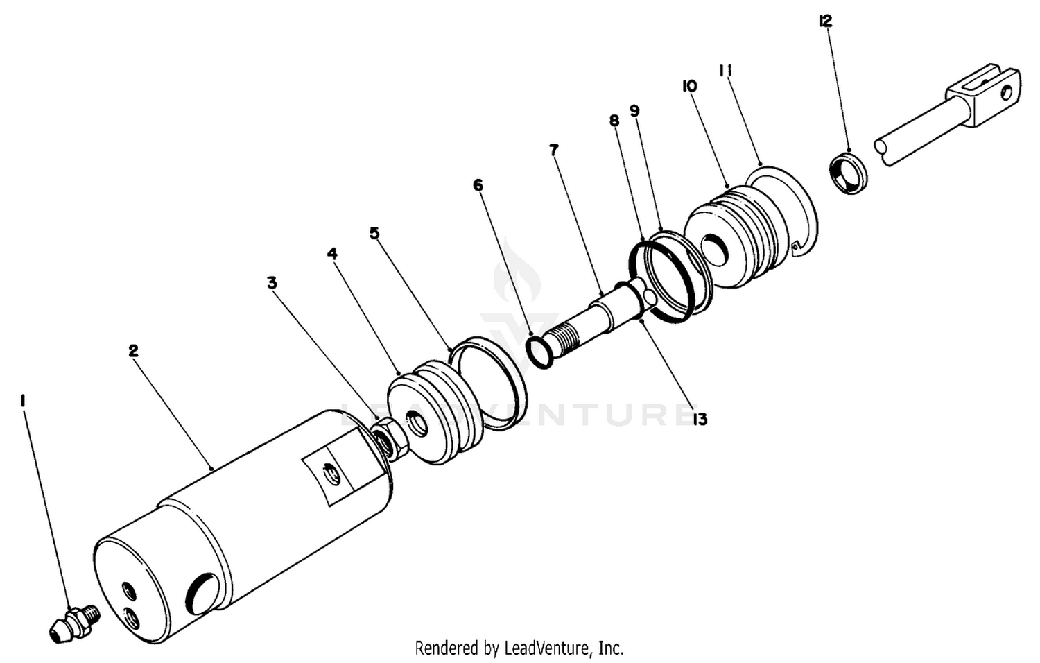 Front Hydraulic Lift Cylinder No. 63-9500