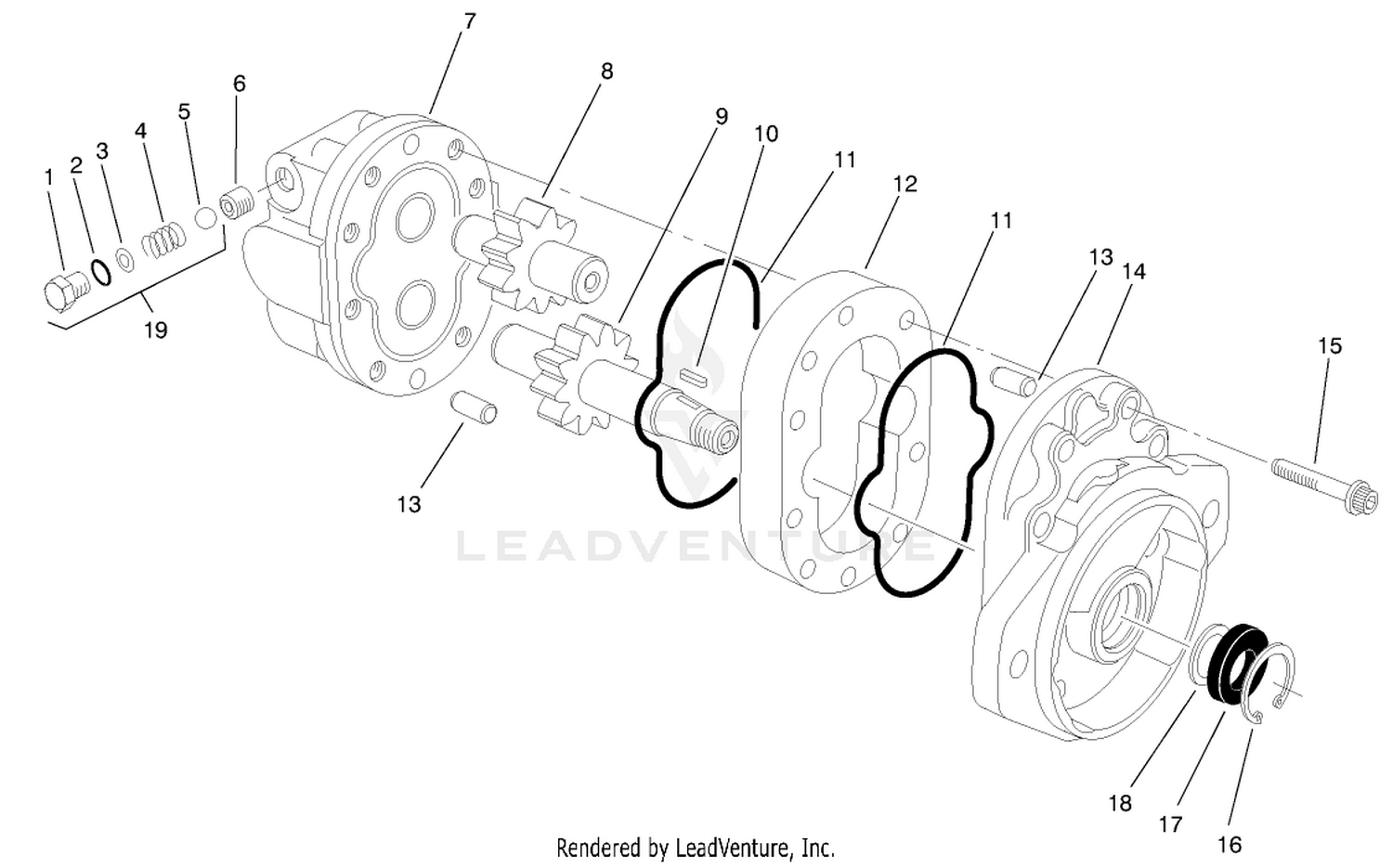 Hydraulic Motor Assembly No. 93-6975