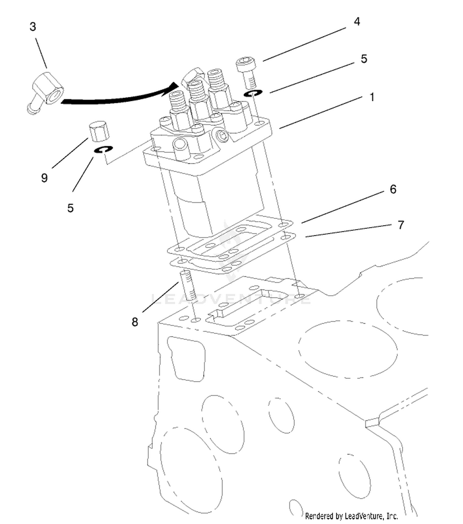 Injection Pump Installation Assembly