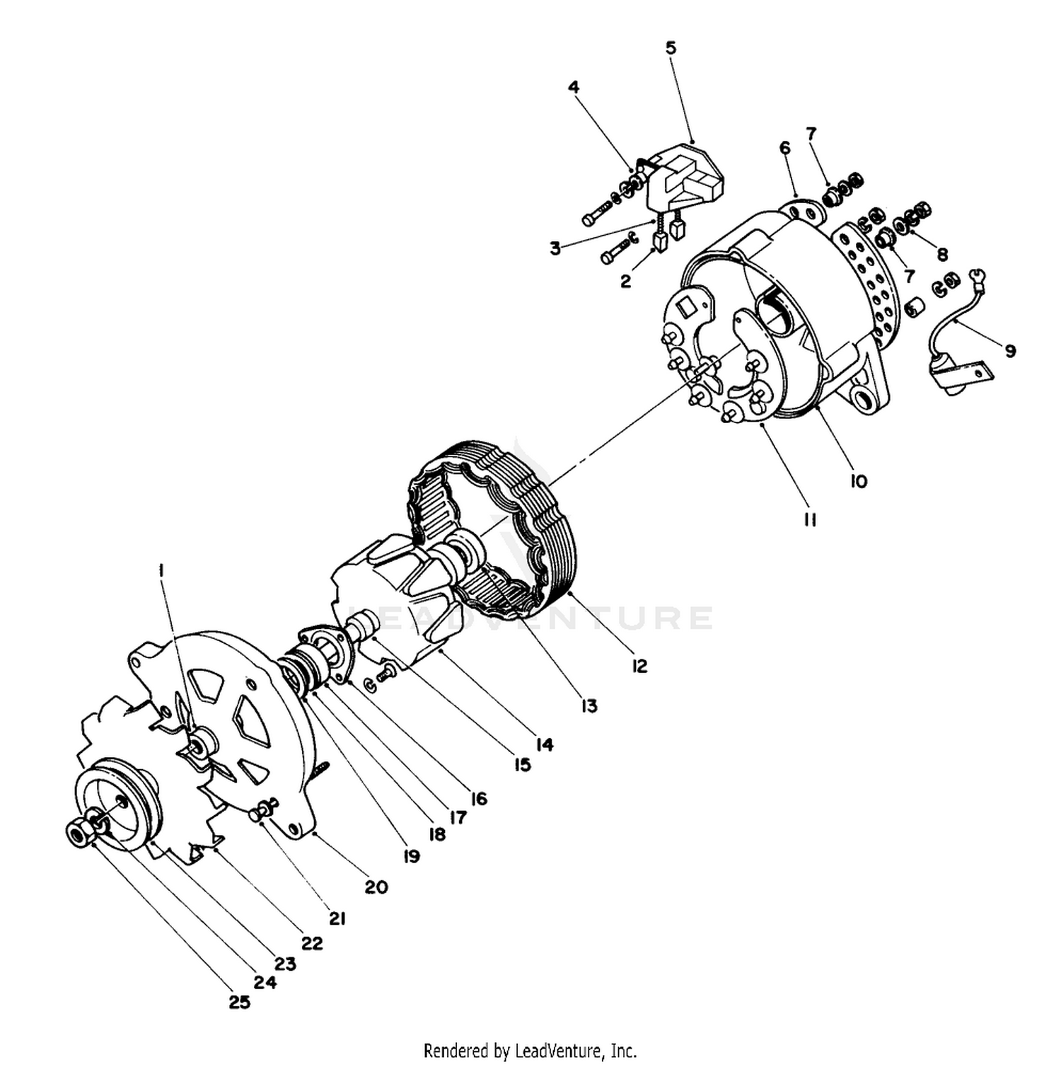 Alternator Assembly No. 56-1740