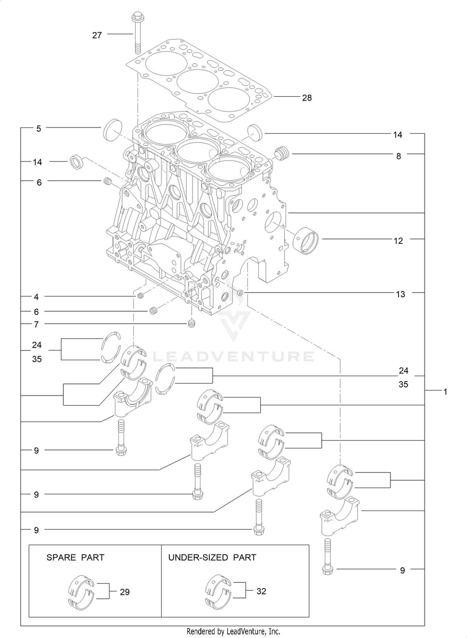 Cylinder Block Assembly