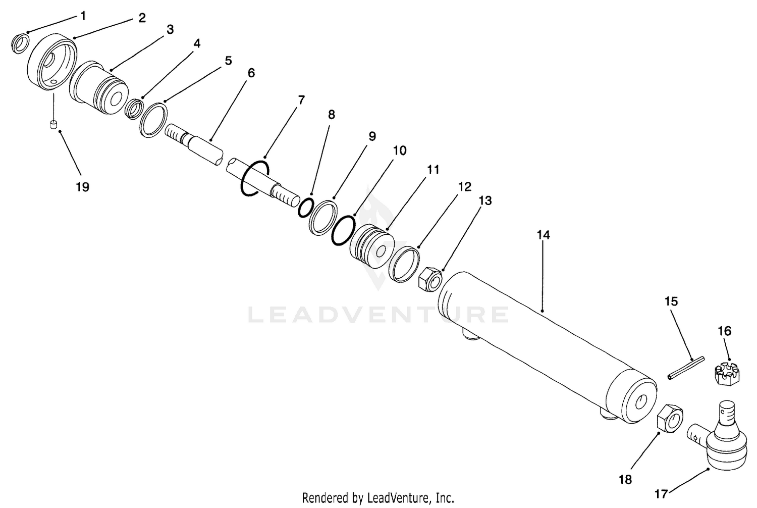 Steering Cylinder Assembly No. 93-5502