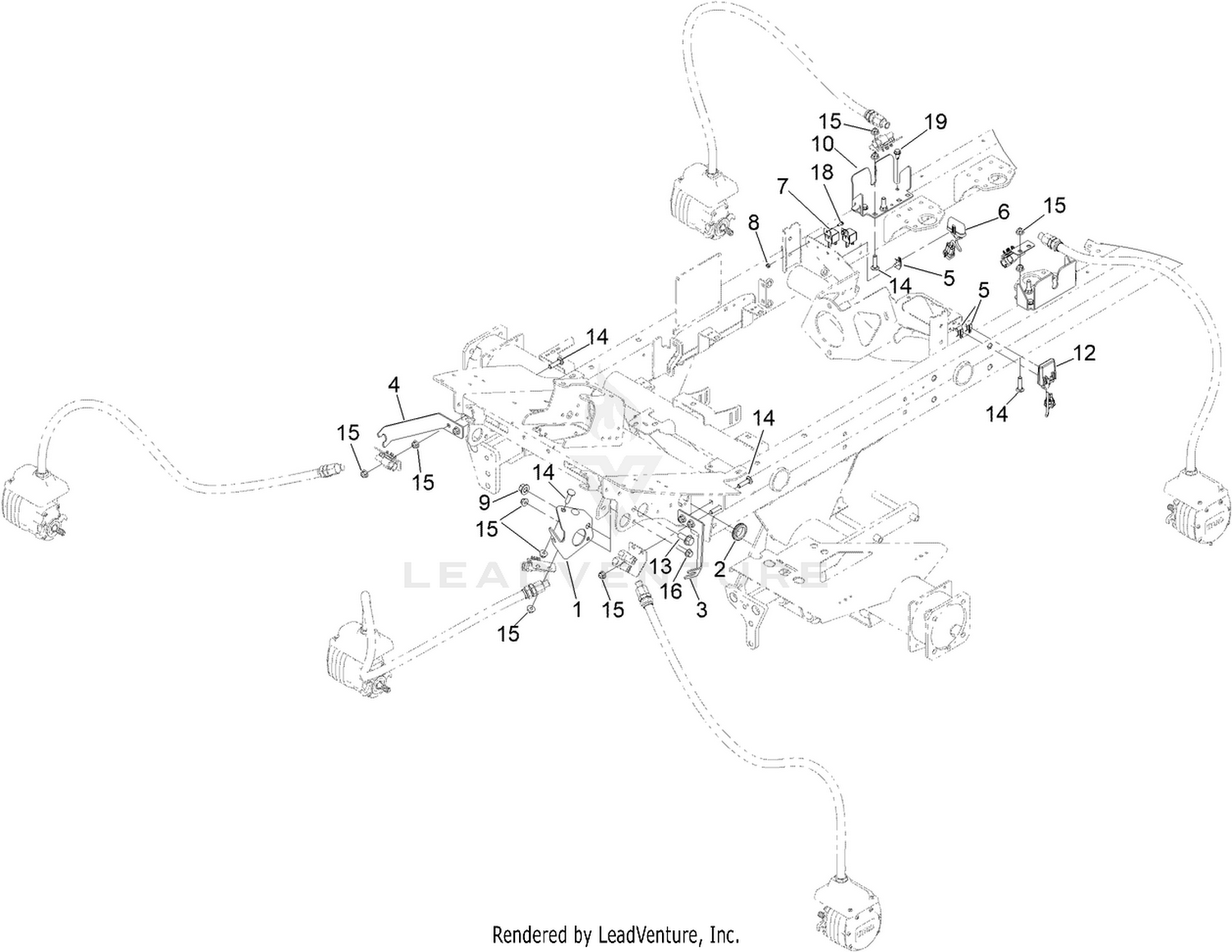Reel Motor Plumbing Assembly