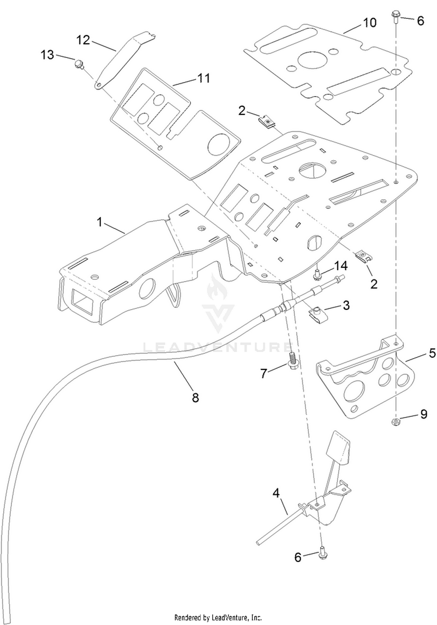 Console Kit Assembly No. 132-9542