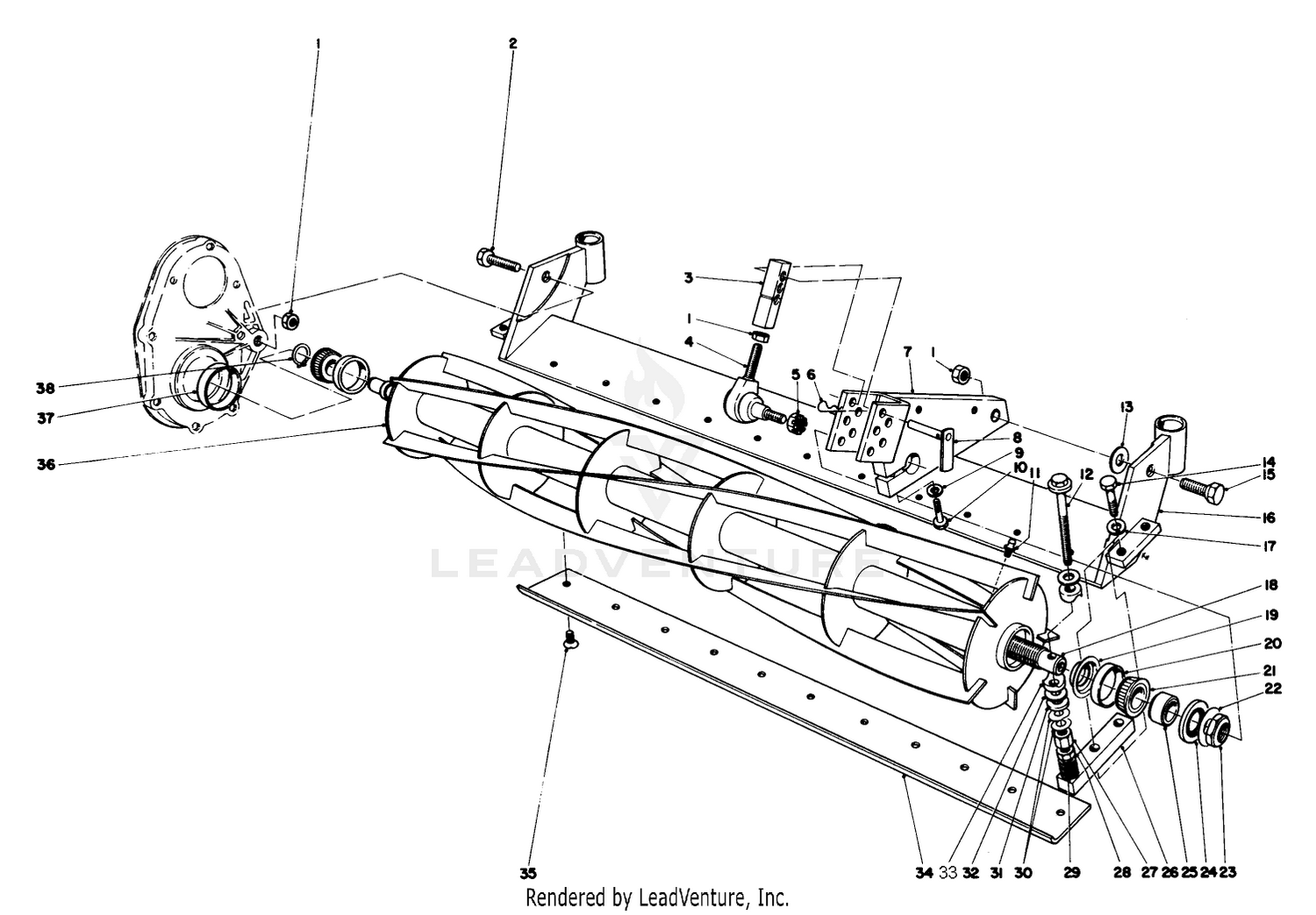 Reel And Bed Bar Assembly