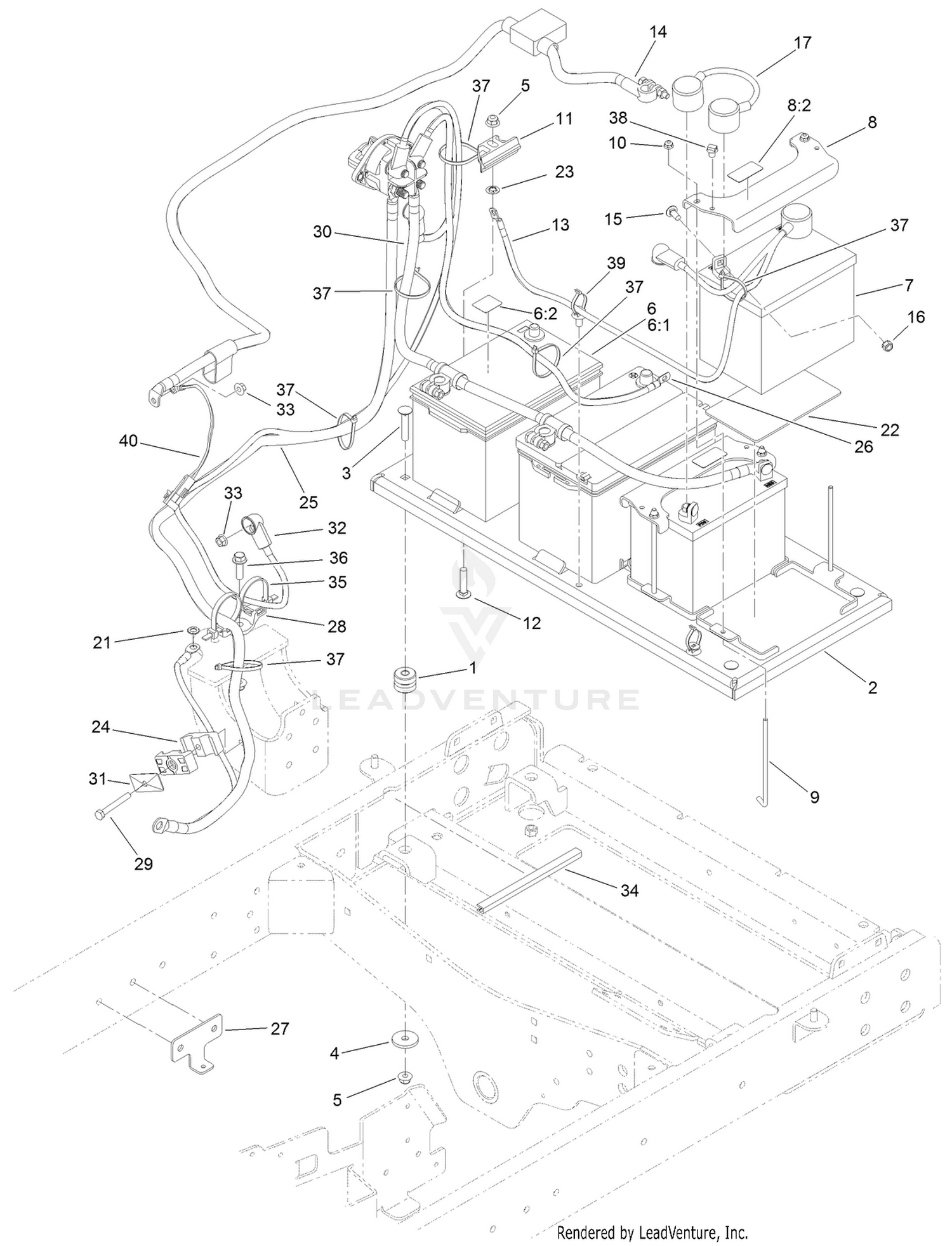 Battery Cable Routing Assembly