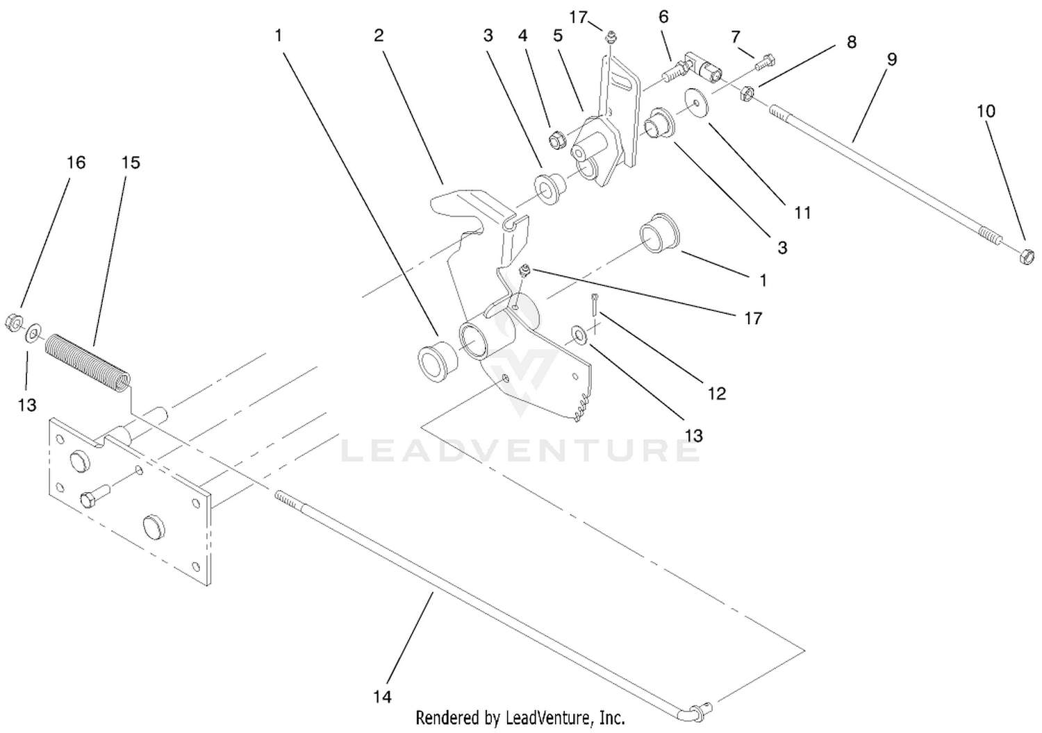 Lower Parking Brake Assembly