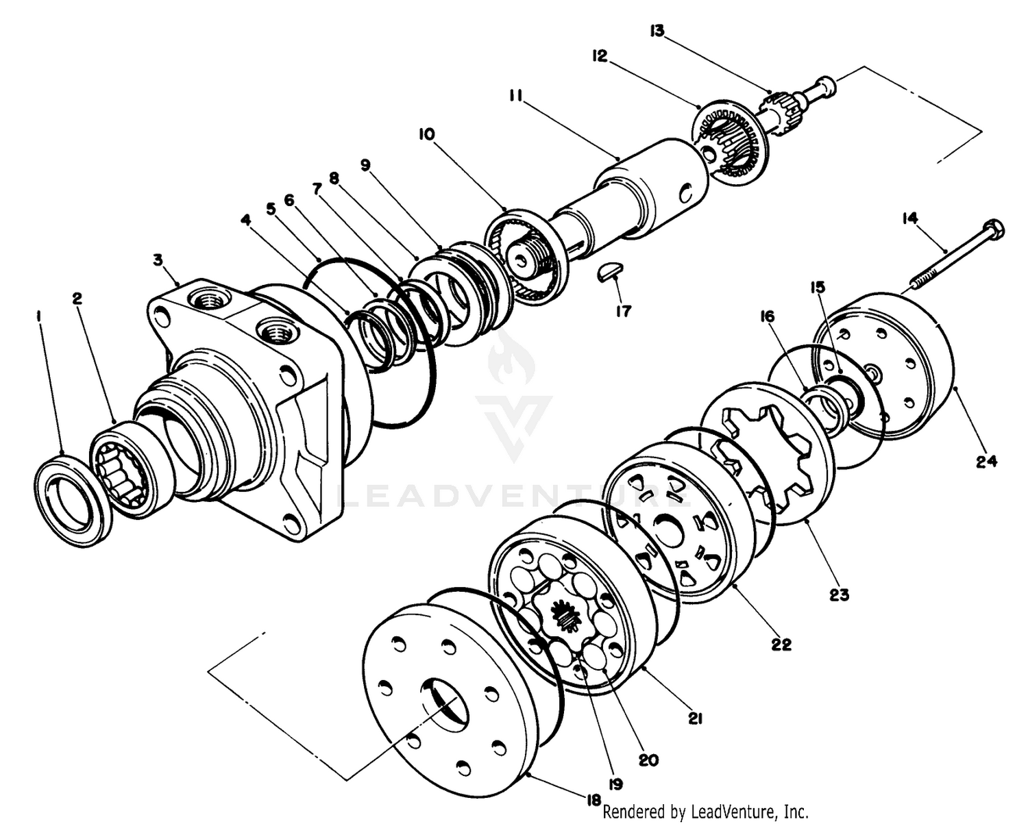 Hydraulic Drive Motor No. 75-9990