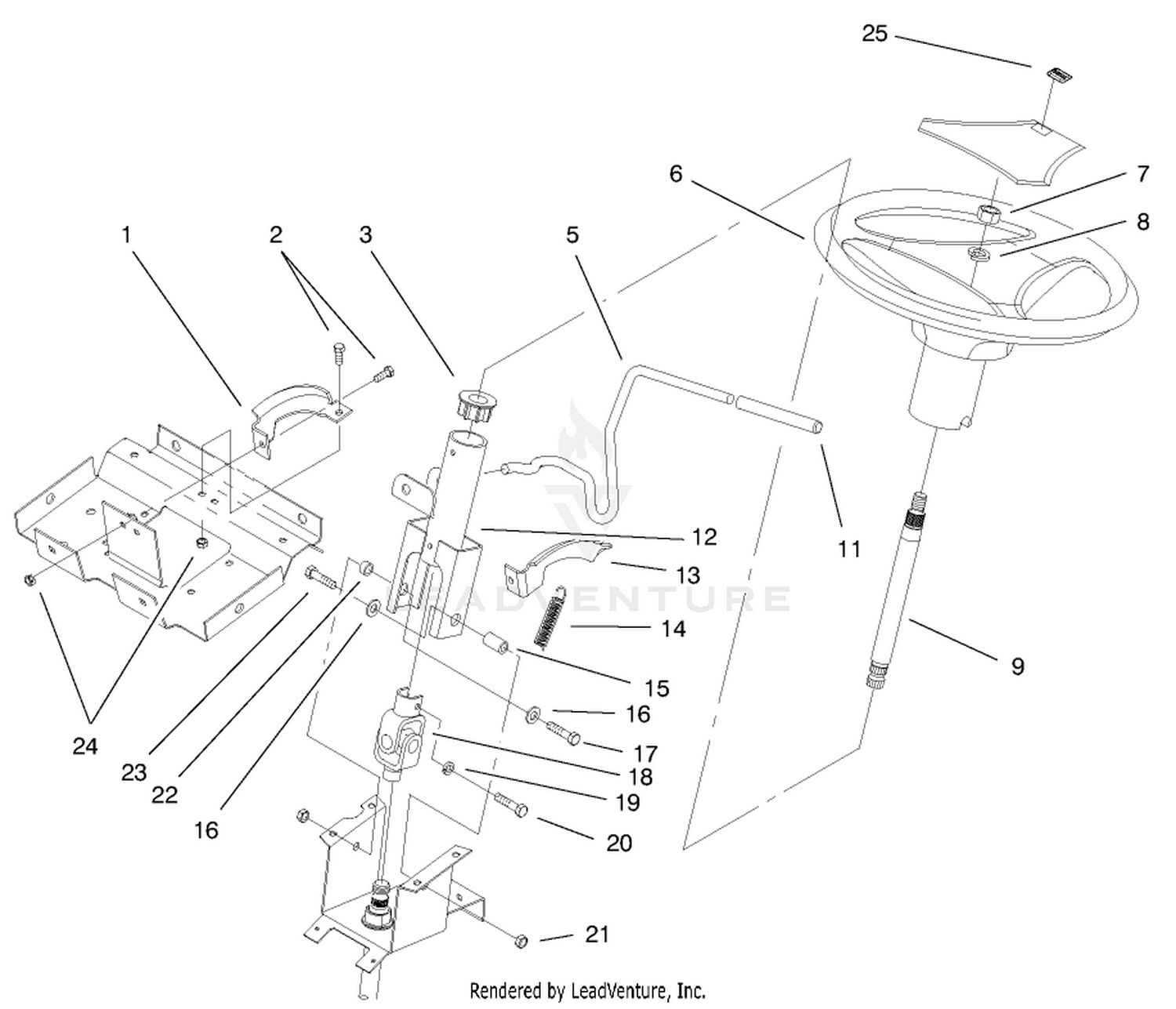 Steering Wheel  Tile Assembly