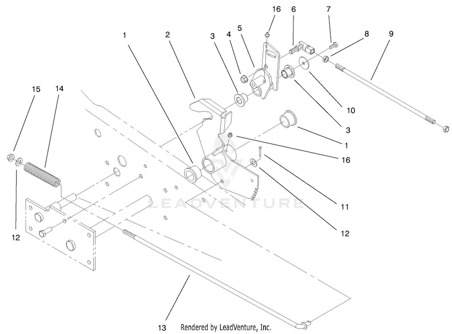 Lower Parking Brake Assembly