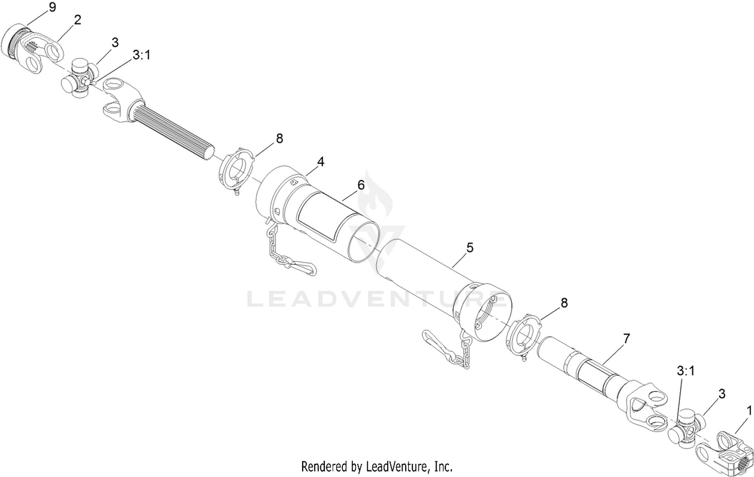 Drive Shaft Assembly No. 121-5322