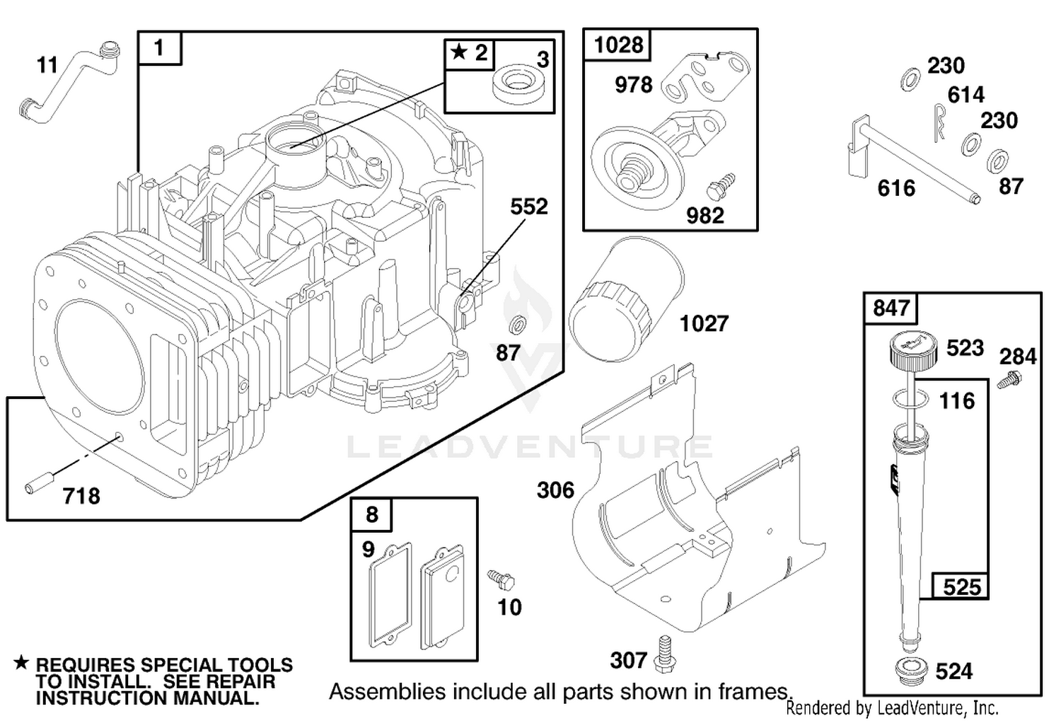 Engine Briggs  Stratton Model 28n777-1174-E1