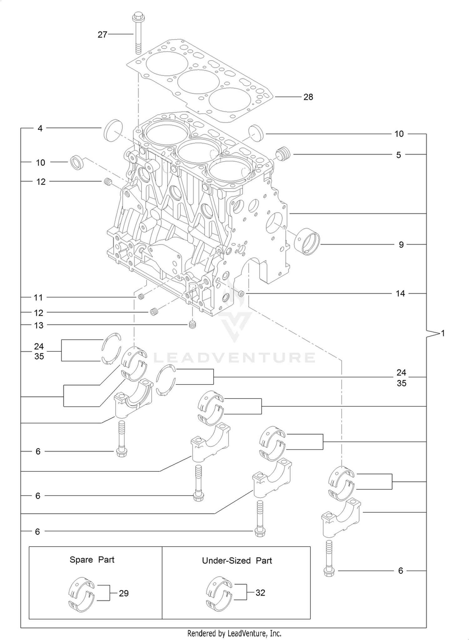 Cylinder Block Assembly