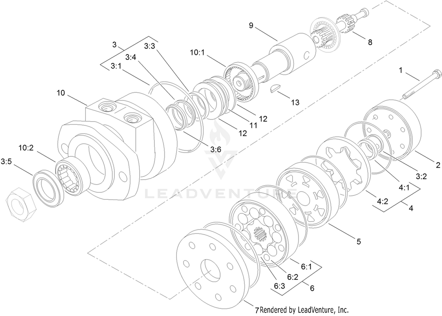 Hydraulic Motor Assembly No. 105-9455