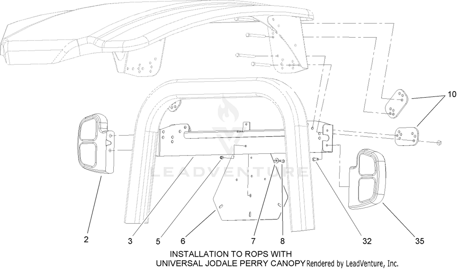 Road Light and Canopy Assembly