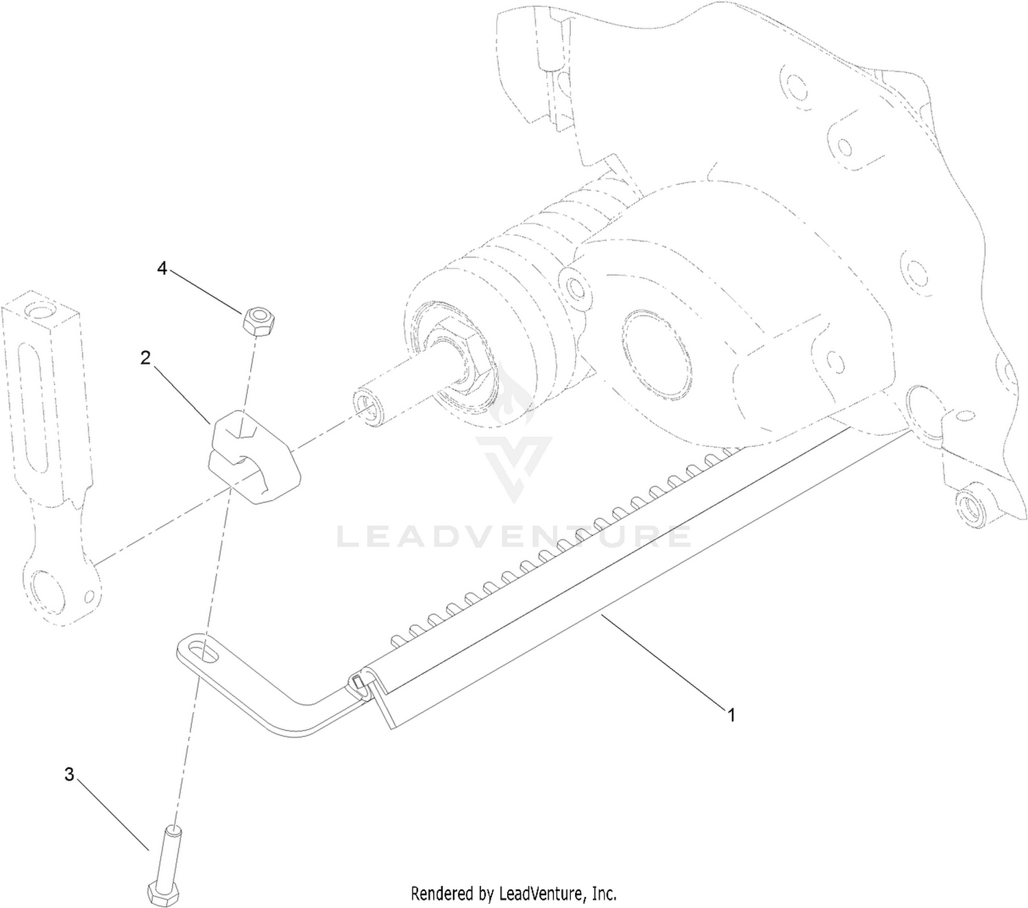 18 Inch Interlaced Scraper Brush Assembly No. 139-7412