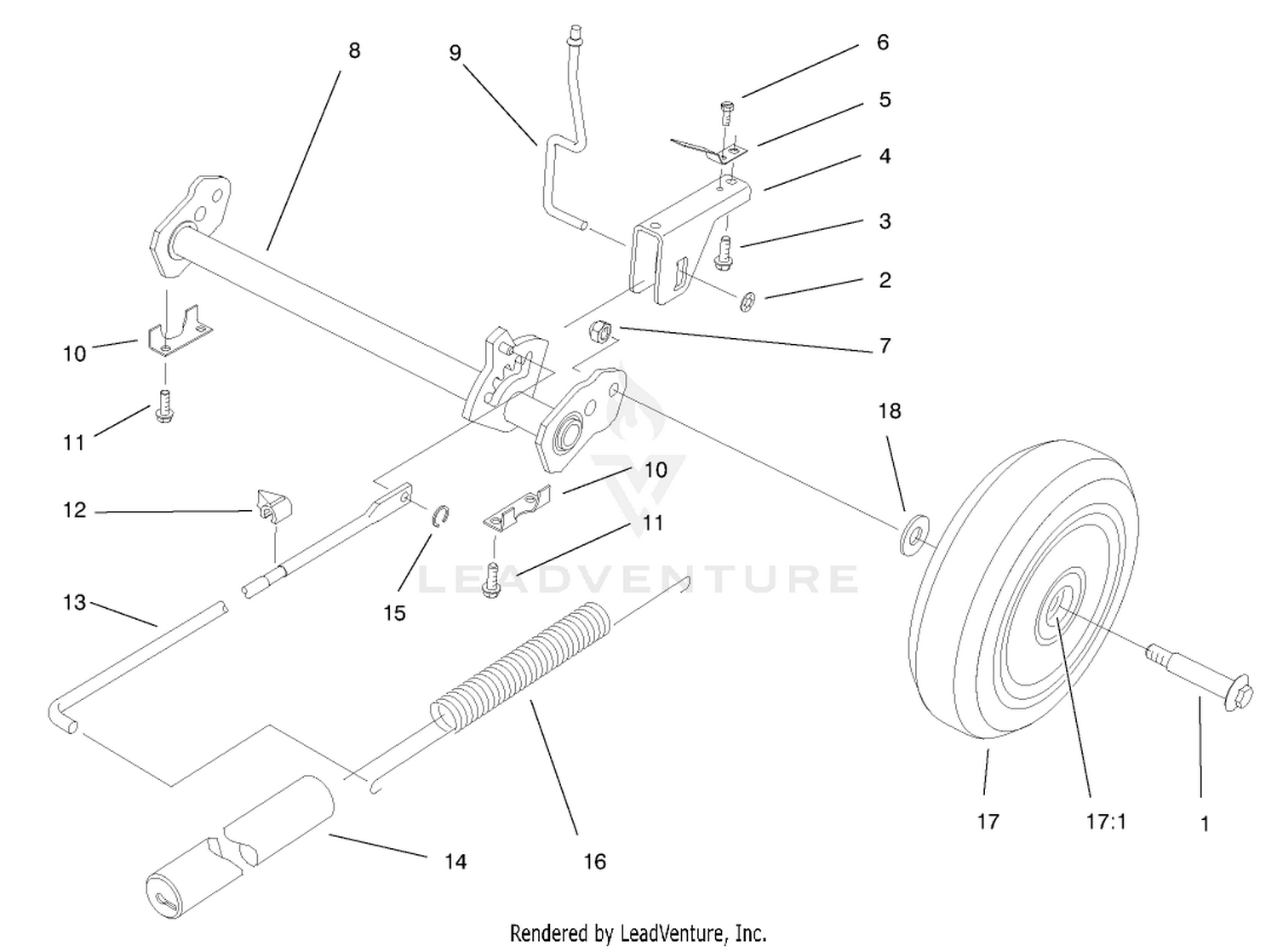 Deck Suspension Assembly