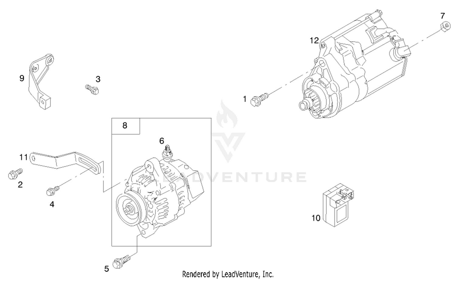 Engine Assembly (serial No. 99000001-9900130)(model 73590) 11