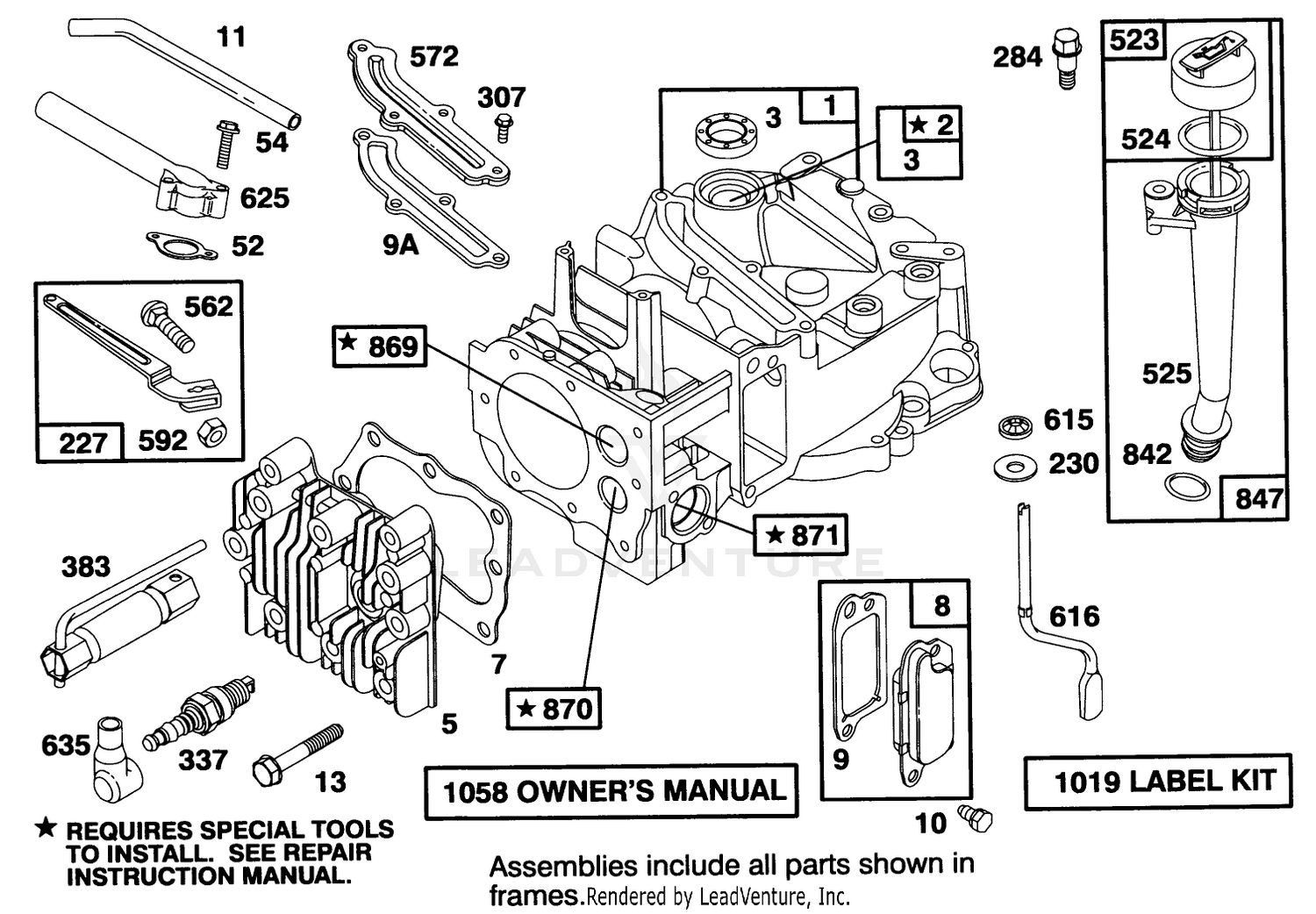 Engine Briggs  Stratton Model 122702-0206-01