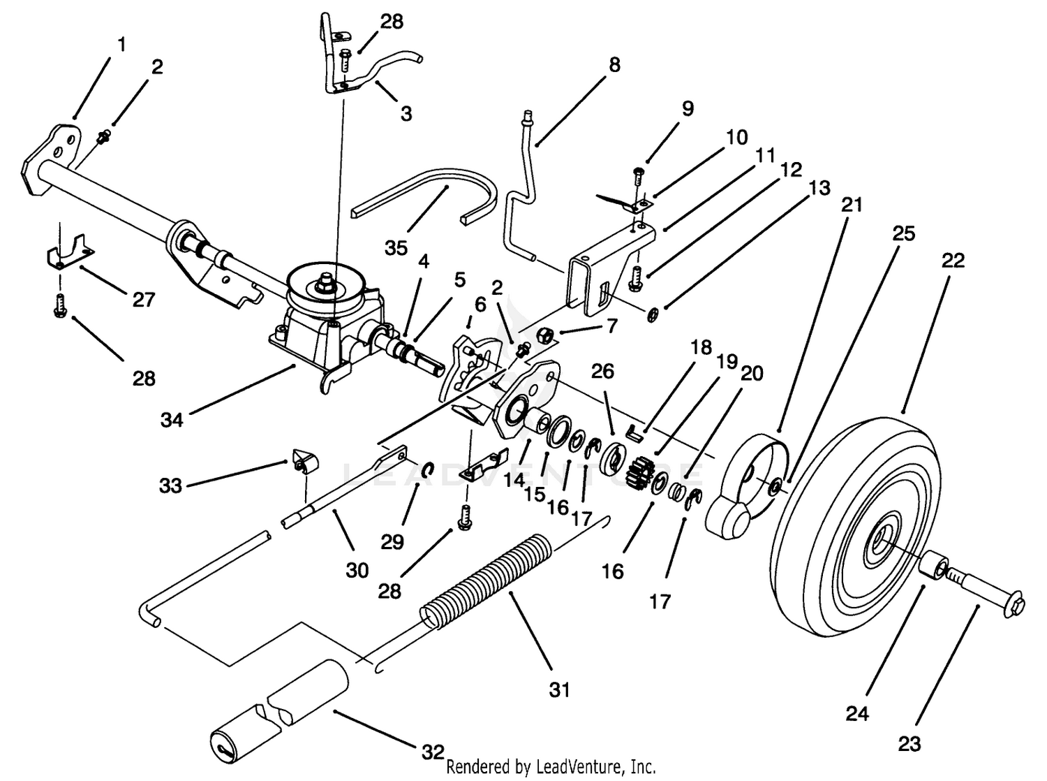 S. P. Rear Axle Assembly