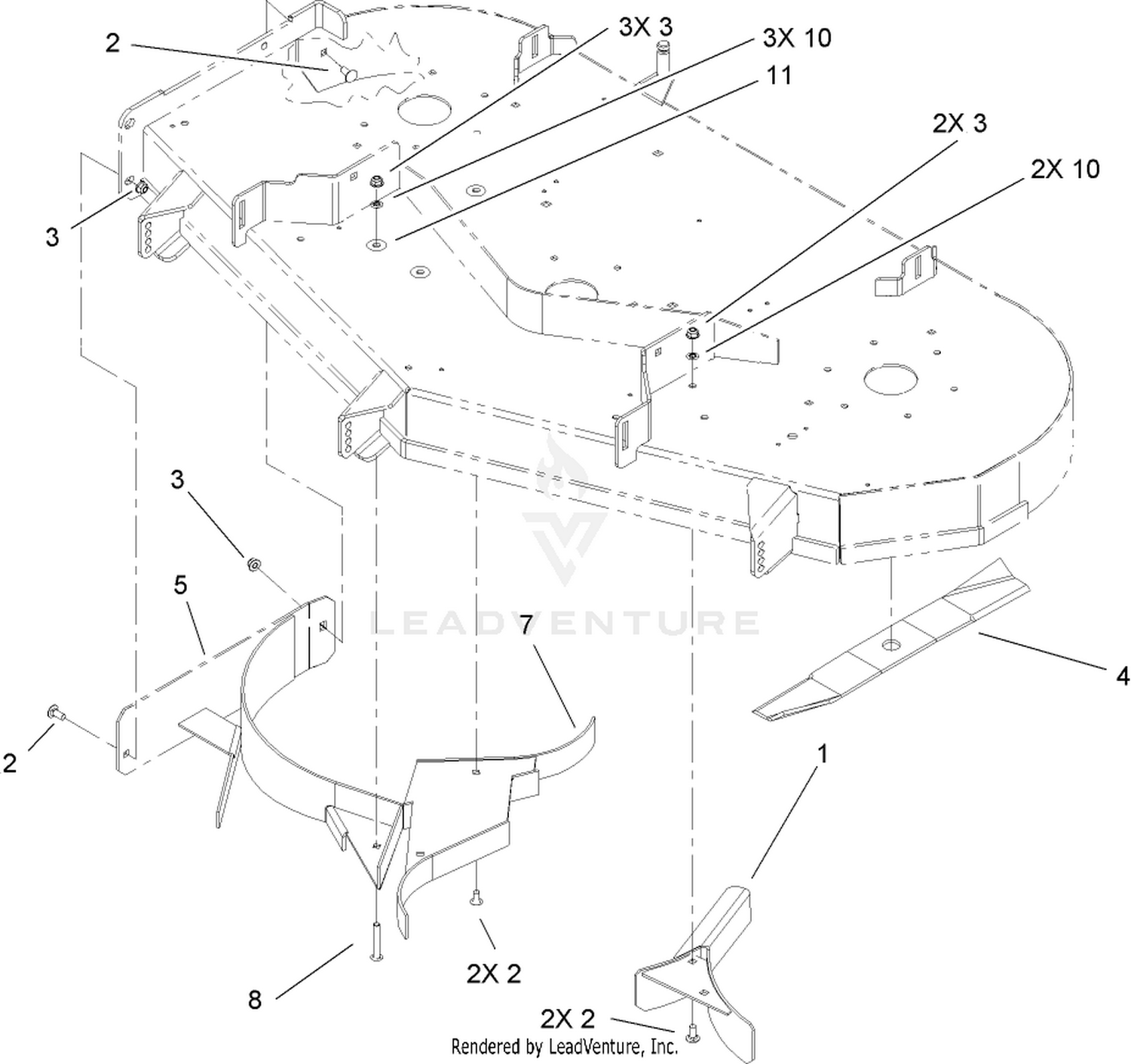 Blade and Baffle Assembly