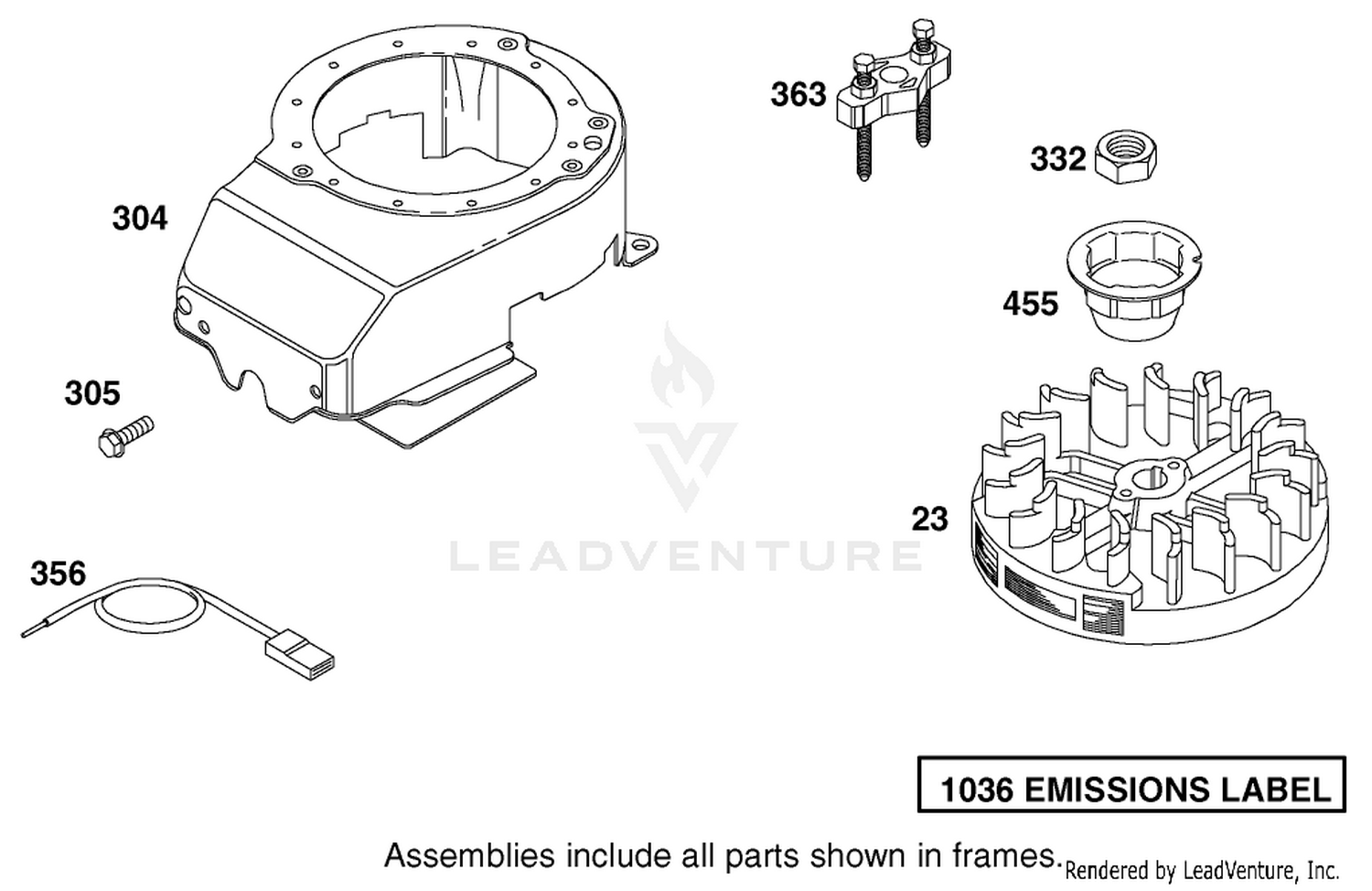 Blower Housing Assembly Briggs And Stratton Model 12h802-1776-B1