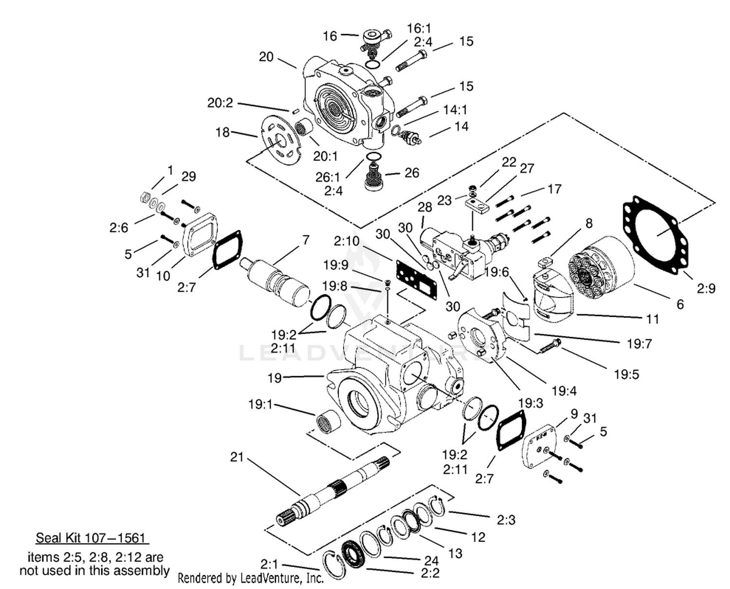 Piston Pump Assembly No. 108-1547