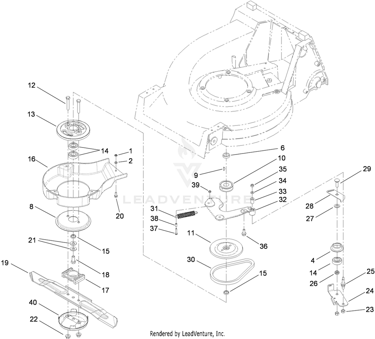 Blade Brake Clutch Assembly