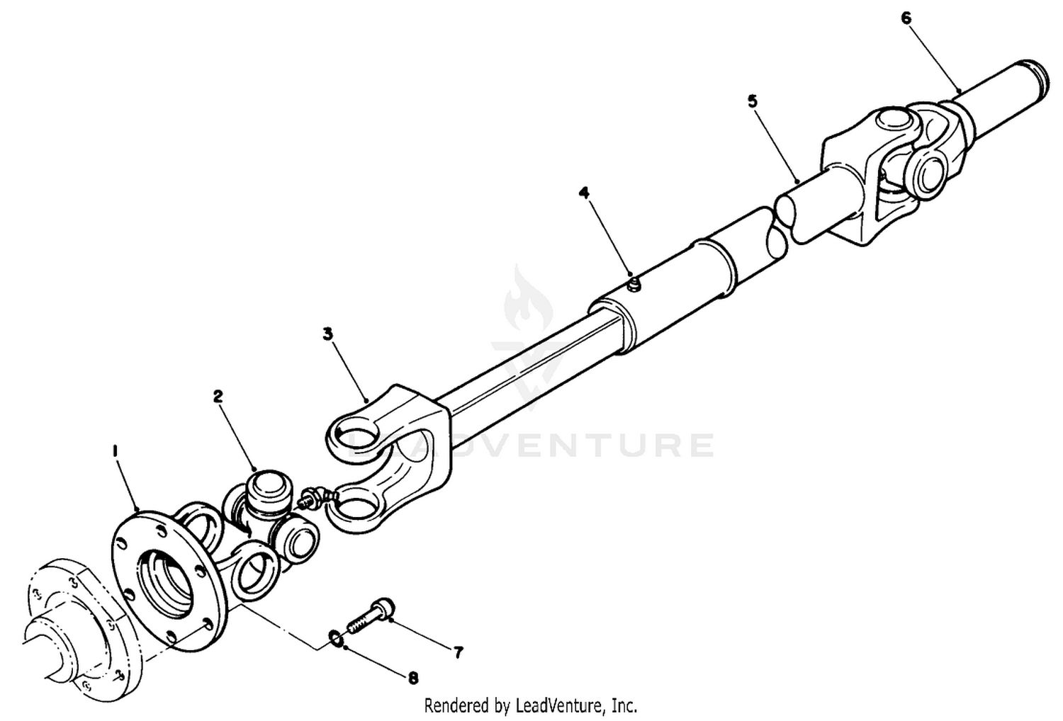 Drive Shaft Assembly No. 71-4550