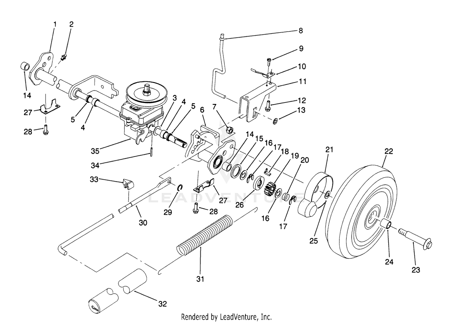 S.p. Rear Axle Assembly