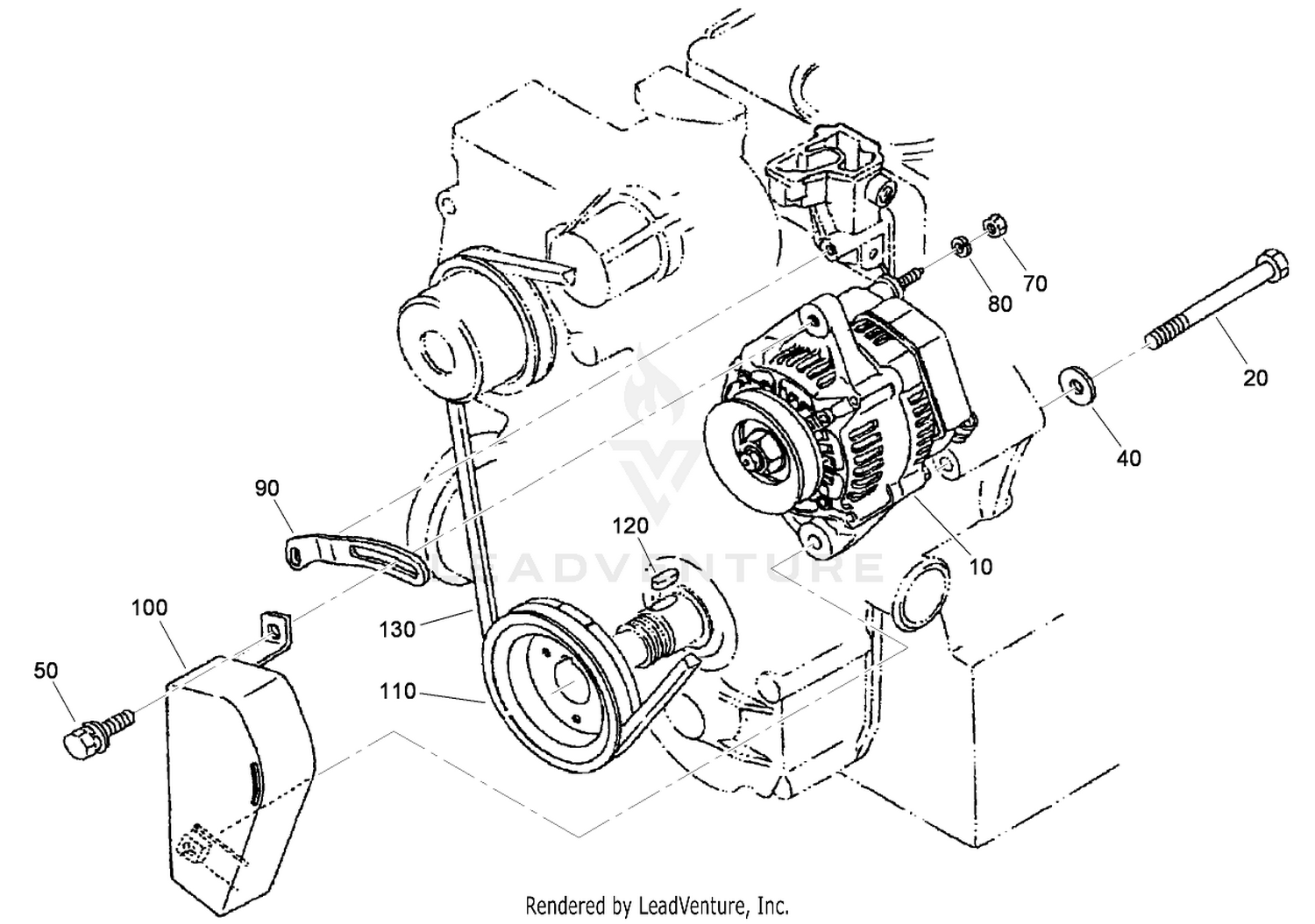 Alternator and Pulley Assembly