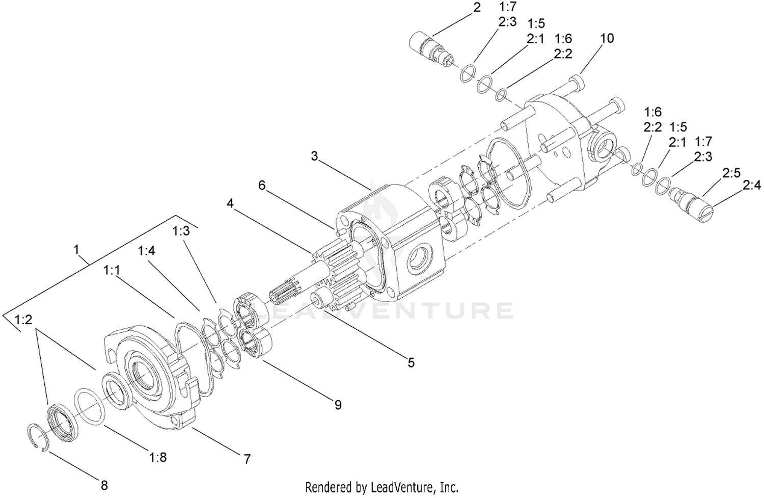 Hydraulic Motor Assembly No. 110-1717